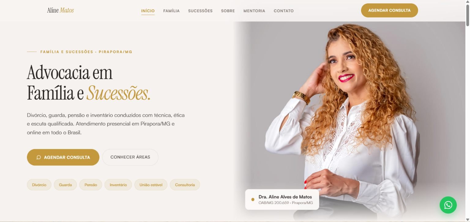 Site Aline Matos
