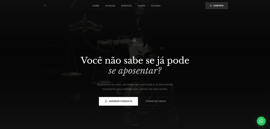 Landing page Filippi Sites